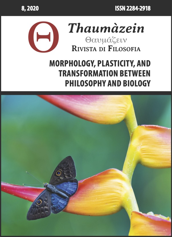 					View Vol. 8 (2020): Morphology, Plasticity, and Transformation between Philosophy and Biology
				